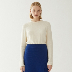 Marisfrolg玛丝菲尔女装专柜同款羊毛针织半身A字裙冬季新款