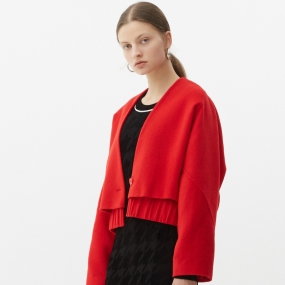 Marisfrolg玛丝菲尔羊毛2020年冬季新款时尚气质小香风短款外套女