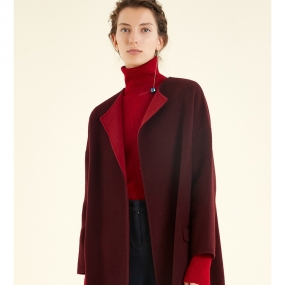 Marisfrolg/玛丝菲尔女装冬季新款专柜同款羊毛呢大衣中长款外套