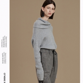 Marisfrolg/玛丝菲尔套头毛衣女装2019冬季新款羊毛时尚毛针织衫