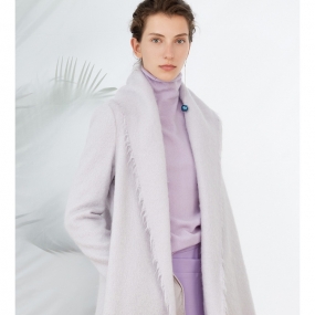 Marisfrolg/玛丝菲尔女时尚冬季新款专柜同款中长款毛呢大衣外套