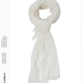 Marisfrolg/玛丝菲尔羊绒米白围巾2020春季新款时尚气质休闲披肩