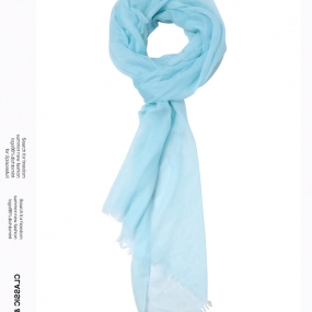 Marisfrolg/玛丝菲尔羊绒蓝色围巾2020春季新款时尚气质休闲披肩